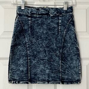 Milky Way Stretch Denim Miniskirt - Size S